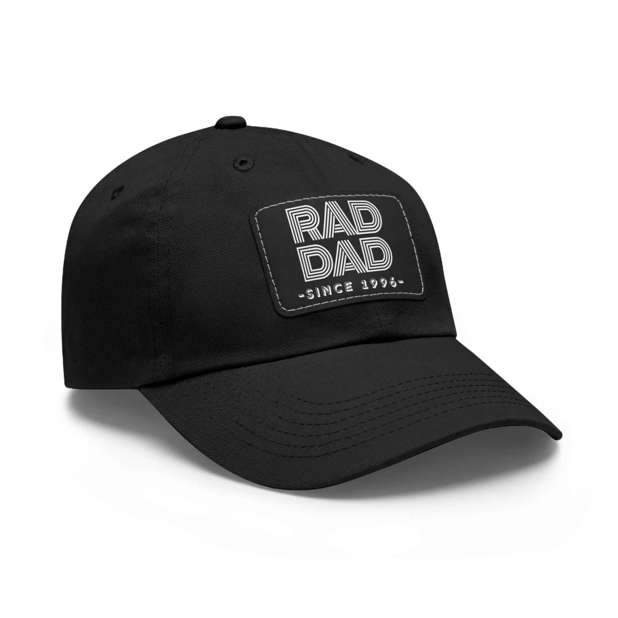 Customizable Rad Dad Hat with Leather Patch, Fathers Day Gift, Dad Hat, Dad Gift, Dad Date Hat, Dad Baseball Hat, Dad Retro Hat, Cotton Hat