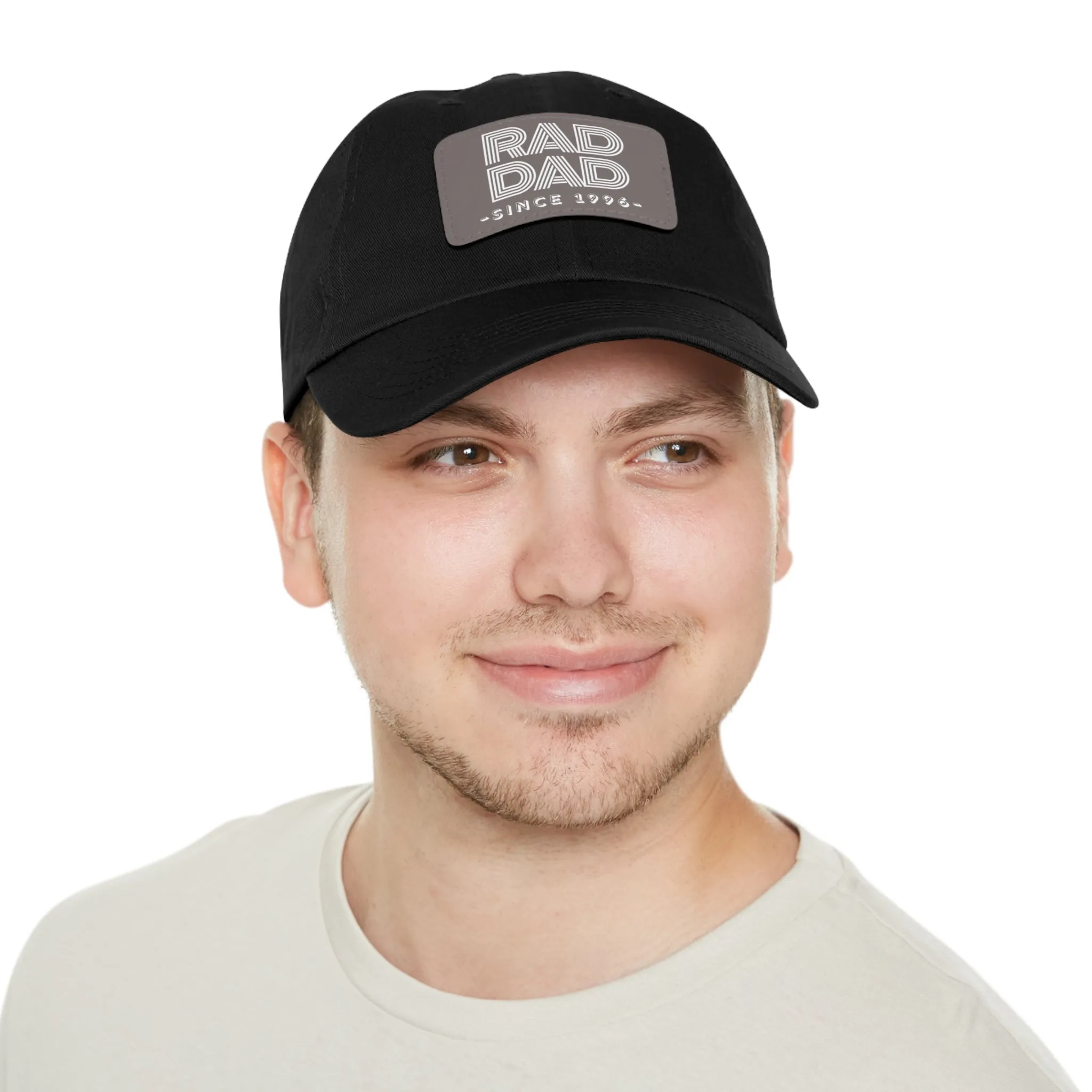 Customizable Rad Dad Hat with Leather Patch, Fathers Day Gift, Dad Hat, Dad Gift, Dad Date Hat, Dad Baseball Hat, Dad Retro Hat, Cotton Hat