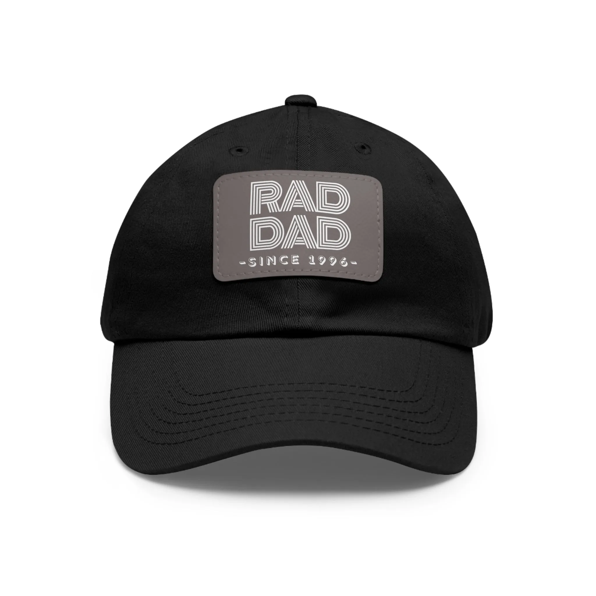 Customizable Rad Dad Hat with Leather Patch, Fathers Day Gift, Dad Hat, Dad Gift, Dad Date Hat, Dad Baseball Hat, Dad Retro Hat, Cotton Hat