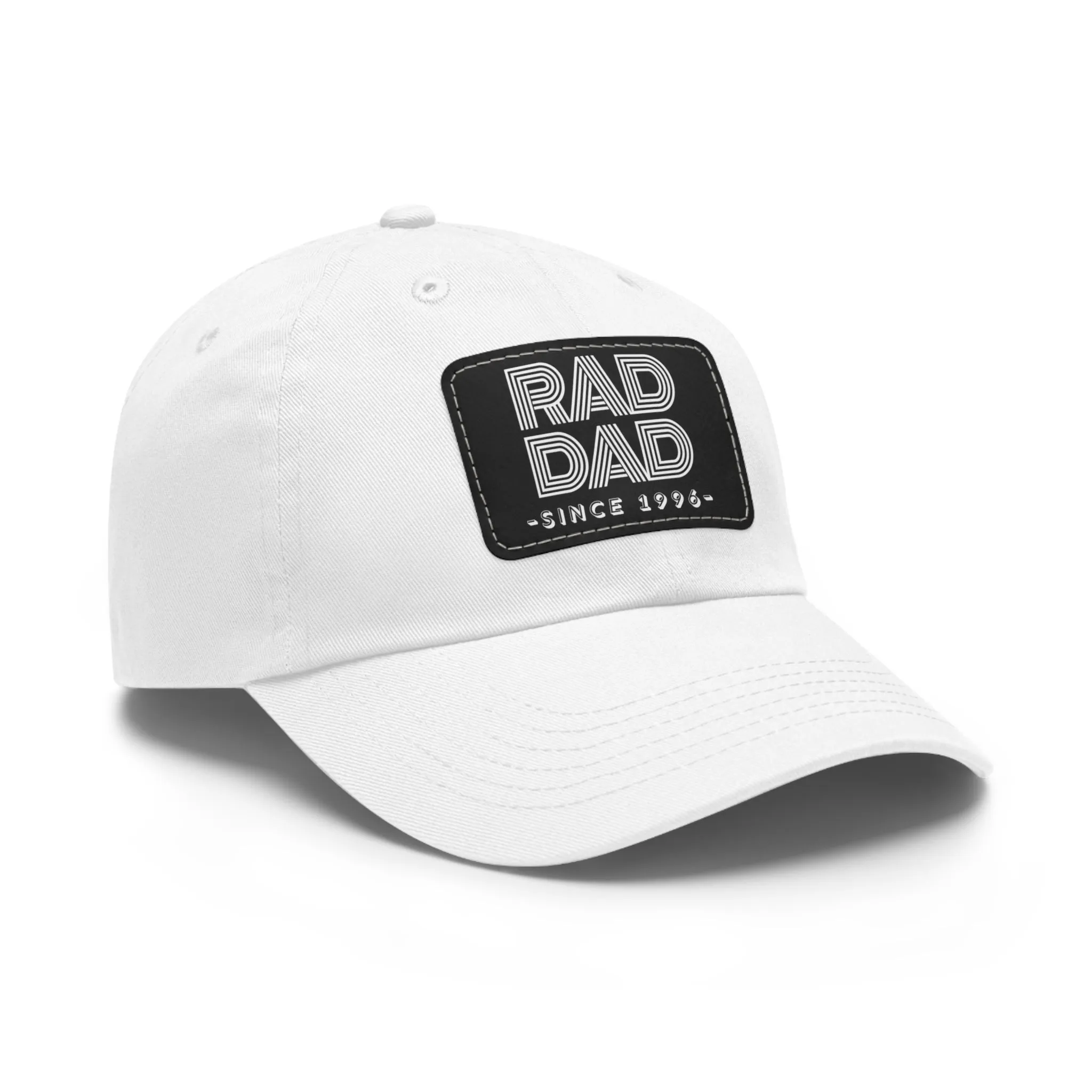 Customizable Rad Dad Hat with Leather Patch, Fathers Day Gift, Dad Hat, Dad Gift, Dad Date Hat, Dad Baseball Hat, Dad Retro Hat, Cotton Hat