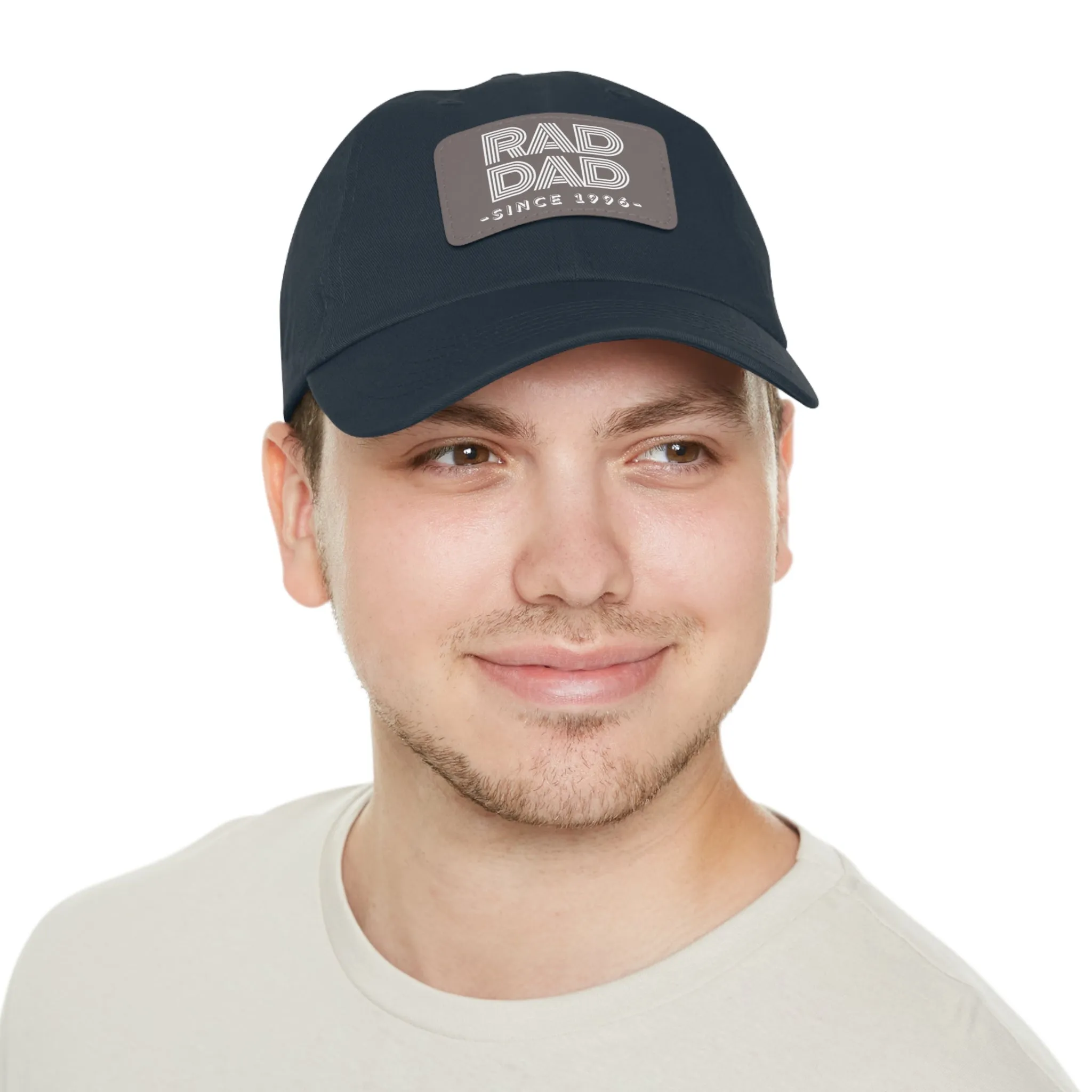Customizable Rad Dad Hat with Leather Patch, Fathers Day Gift, Dad Hat, Dad Gift, Dad Date Hat, Dad Baseball Hat, Dad Retro Hat, Cotton Hat