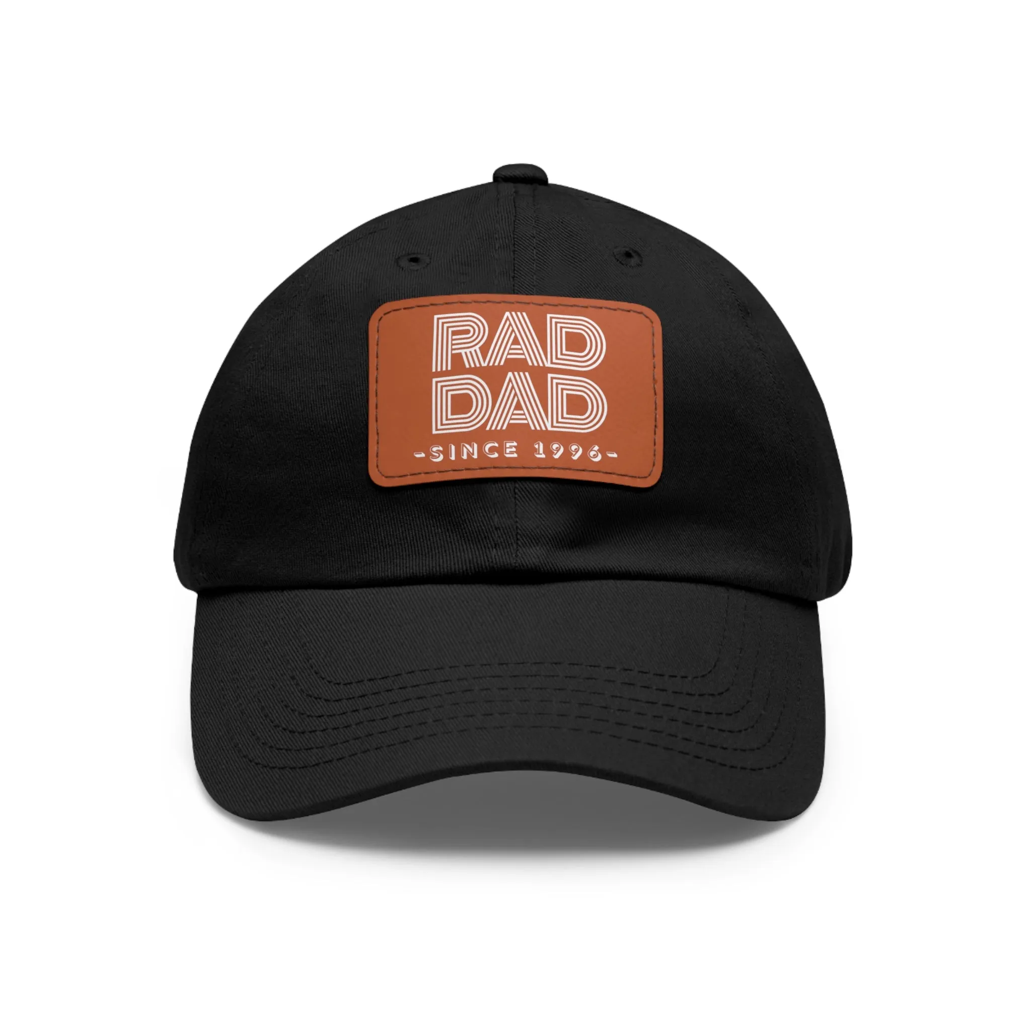 Customizable Rad Dad Hat with Leather Patch, Fathers Day Gift, Dad Hat, Dad Gift, Dad Date Hat, Dad Baseball Hat, Dad Retro Hat, Cotton Hat