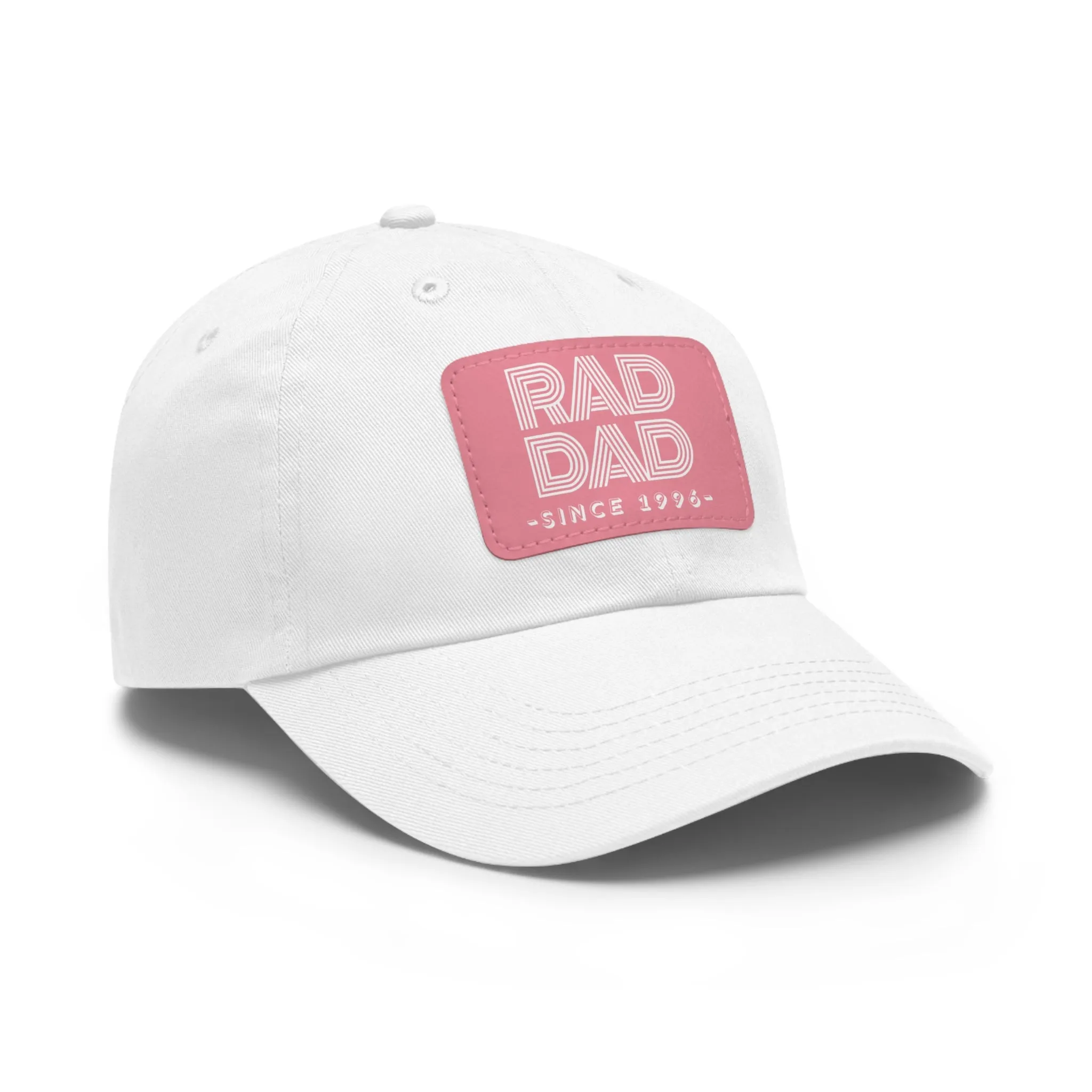 Customizable Rad Dad Hat with Leather Patch, Fathers Day Gift, Dad Hat, Dad Gift, Dad Date Hat, Dad Baseball Hat, Dad Retro Hat, Cotton Hat
