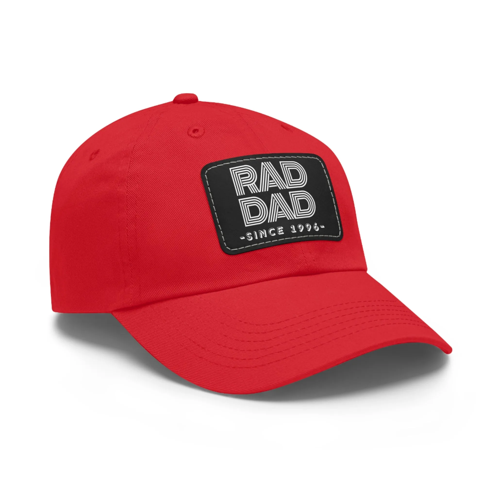 Customizable Rad Dad Hat with Leather Patch, Fathers Day Gift, Dad Hat, Dad Gift, Dad Date Hat, Dad Baseball Hat, Dad Retro Hat, Cotton Hat
