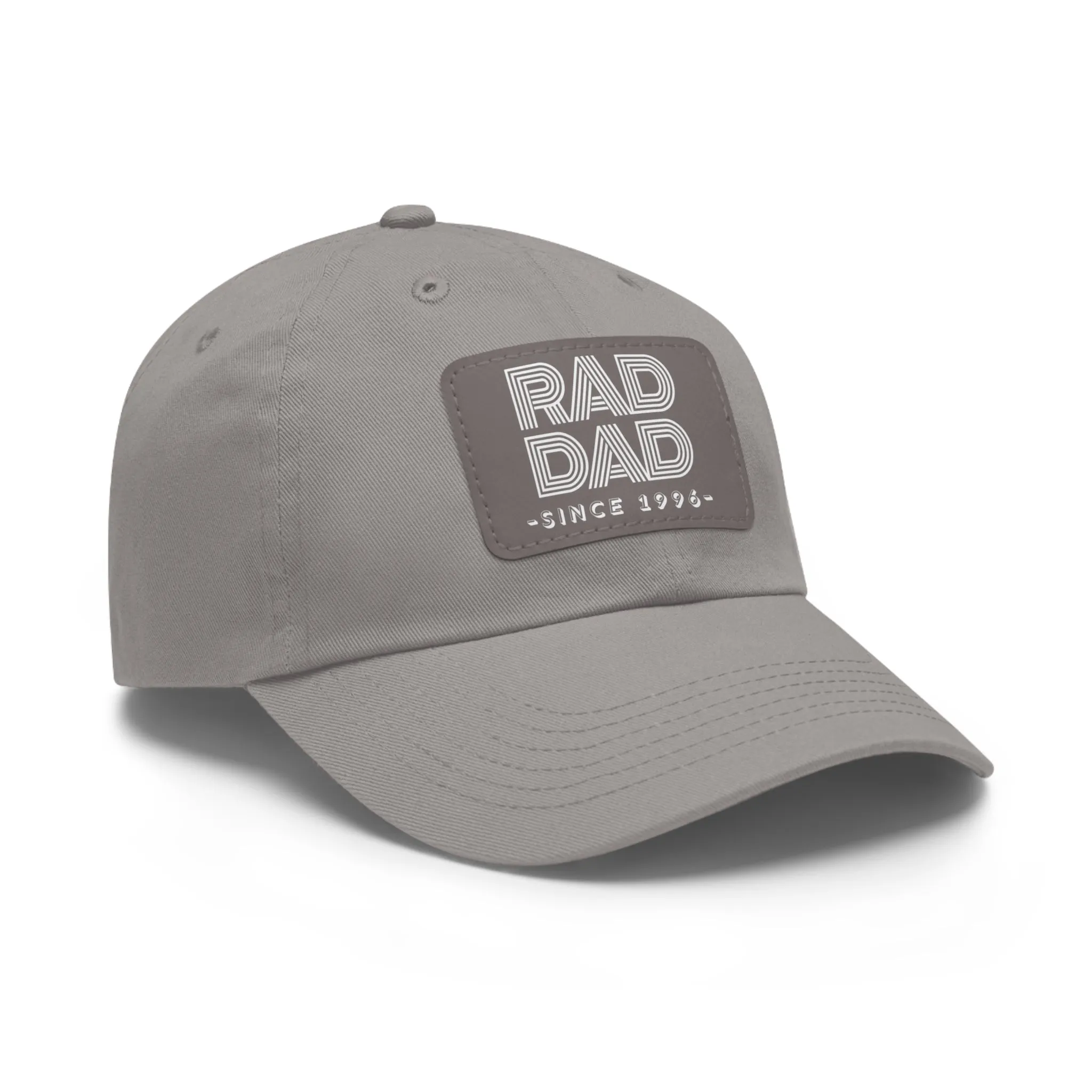 Customizable Rad Dad Hat with Leather Patch, Fathers Day Gift, Dad Hat, Dad Gift, Dad Date Hat, Dad Baseball Hat, Dad Retro Hat, Cotton Hat