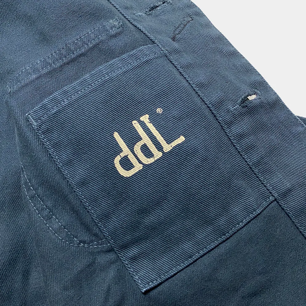 DDL 305 TUBMAN-RRB LIMITED EDITION REGULAR FIT VINTAGE INSPIRED RAILMAN JACKET GARMENT DYED CONE PARRAS BULL DENIM-13.75oz-GD BLUE