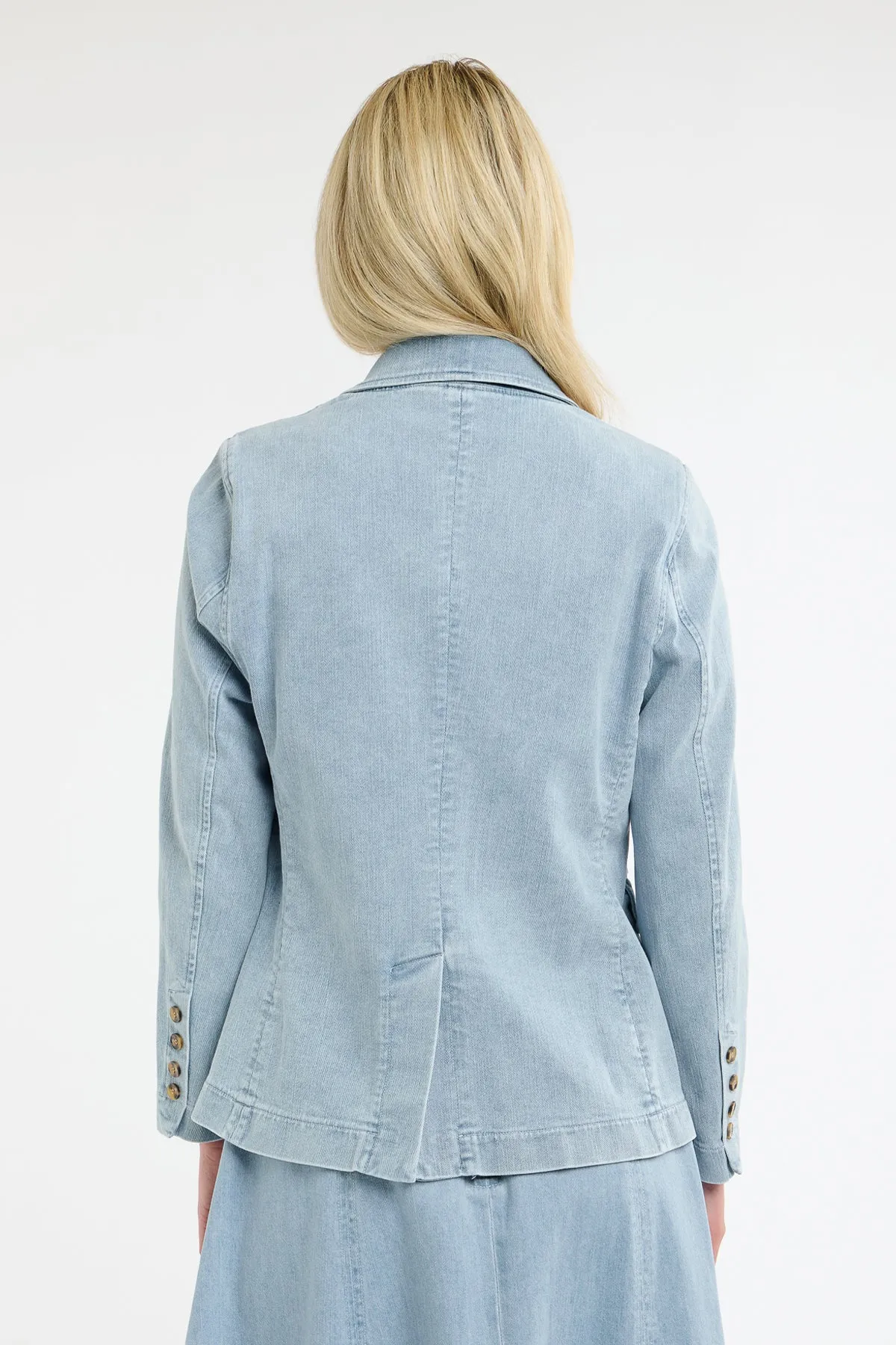 Denim Blazer Ice Blue
