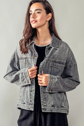 Denim Button-Up Jacket