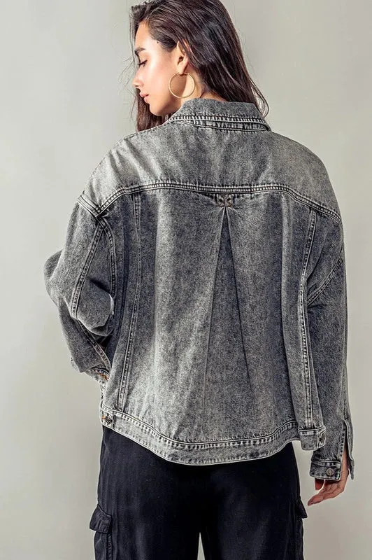 Denim Button-Up Jacket