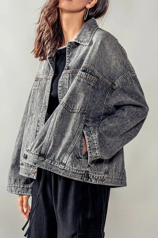 Denim Button-Up Jacket
