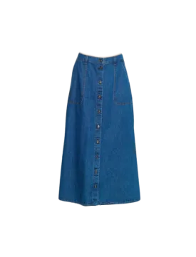 Derri Denim Skirt in Maritime