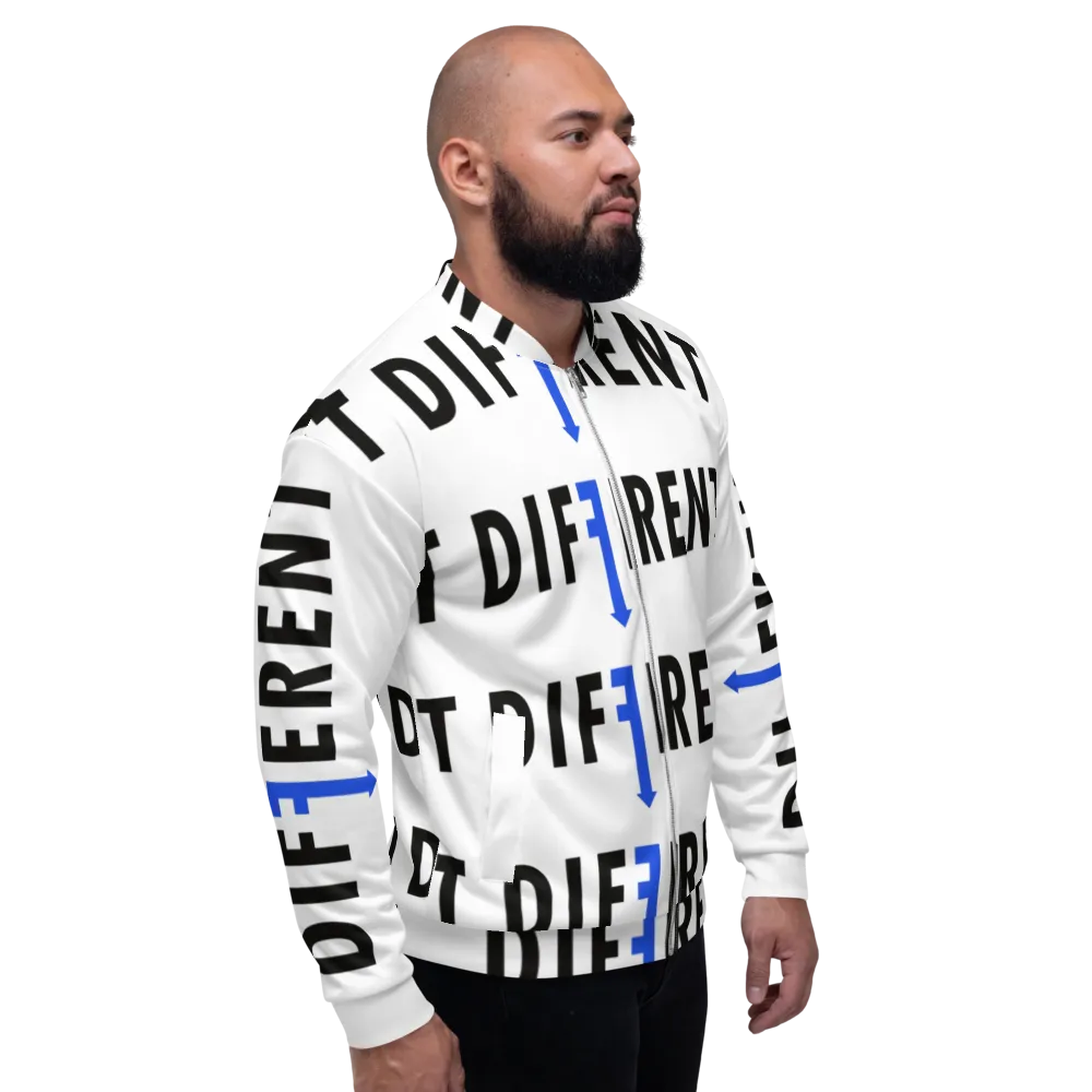 Different Blue F - Unisex Bomber Jacket