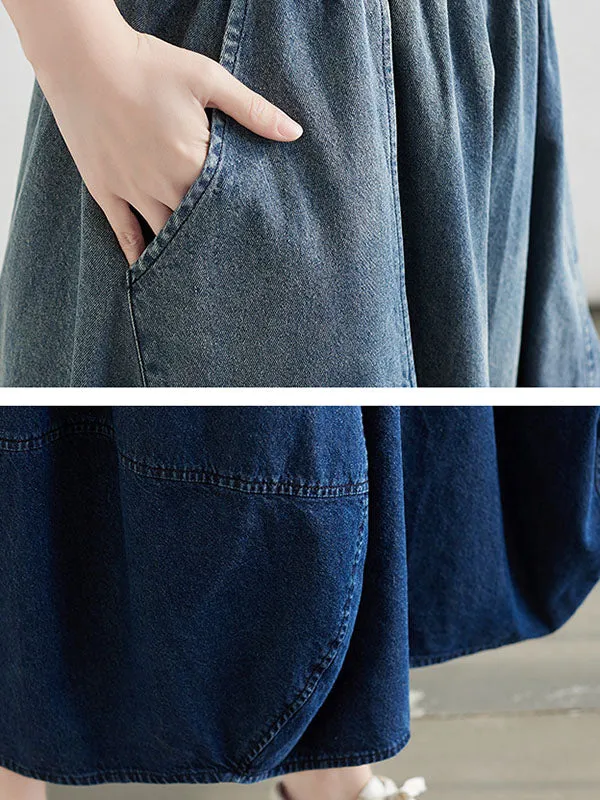 Elasticity Gradient Loose Skirts