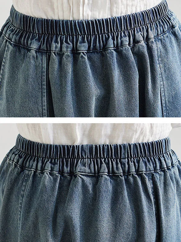 Elasticity Gradient Loose Skirts