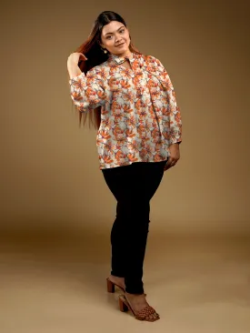 Floral Print Relaxed Fit Top