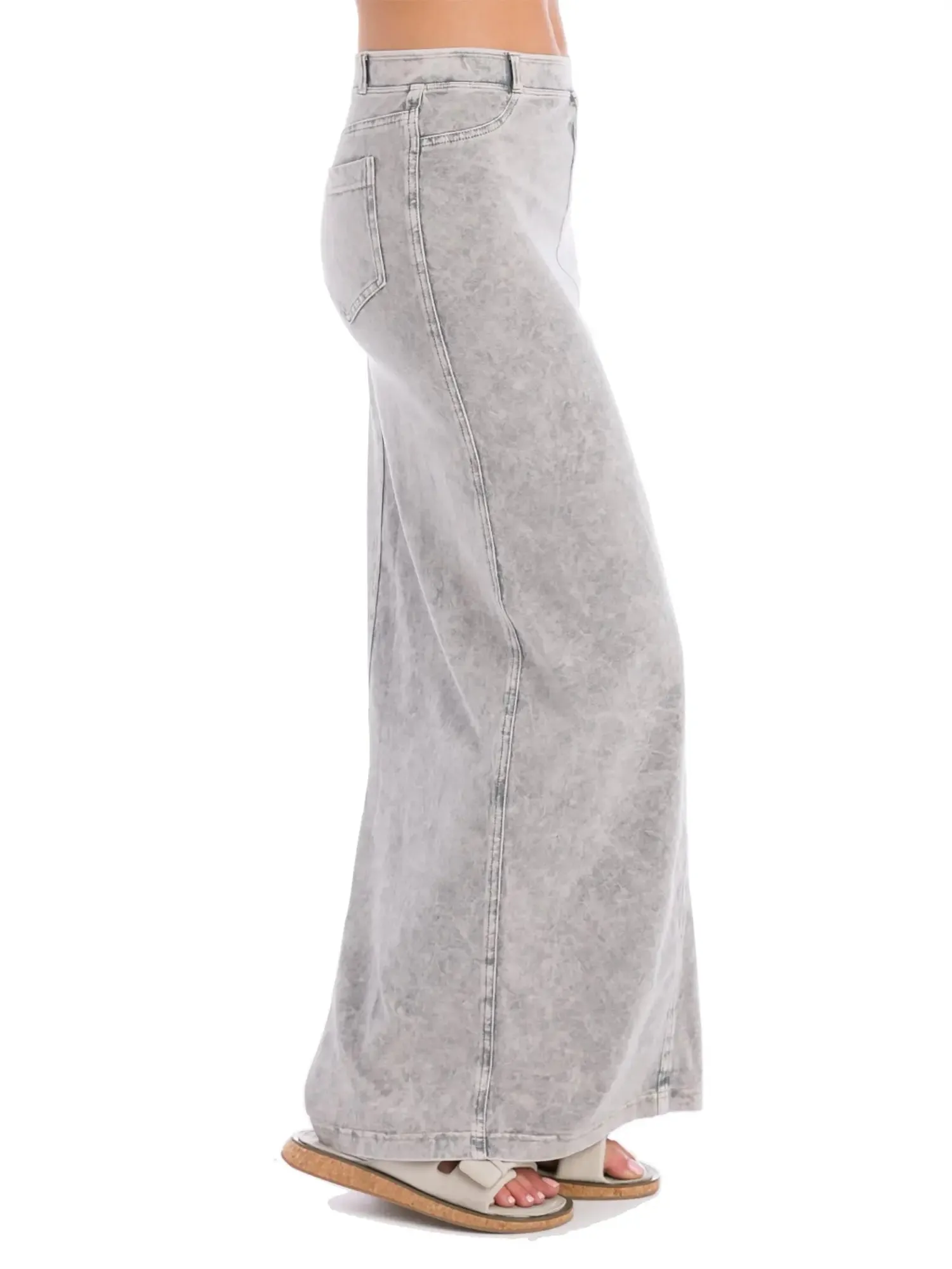 Hard Tail Long Pocket Slit Skirt WJ-111