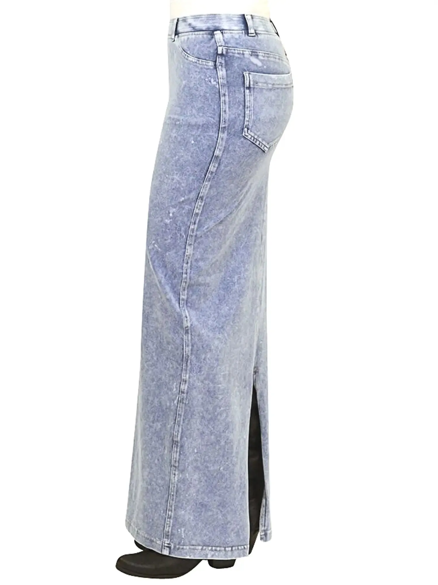 Hard Tail Long Pocket Slit Skirt WJ-111