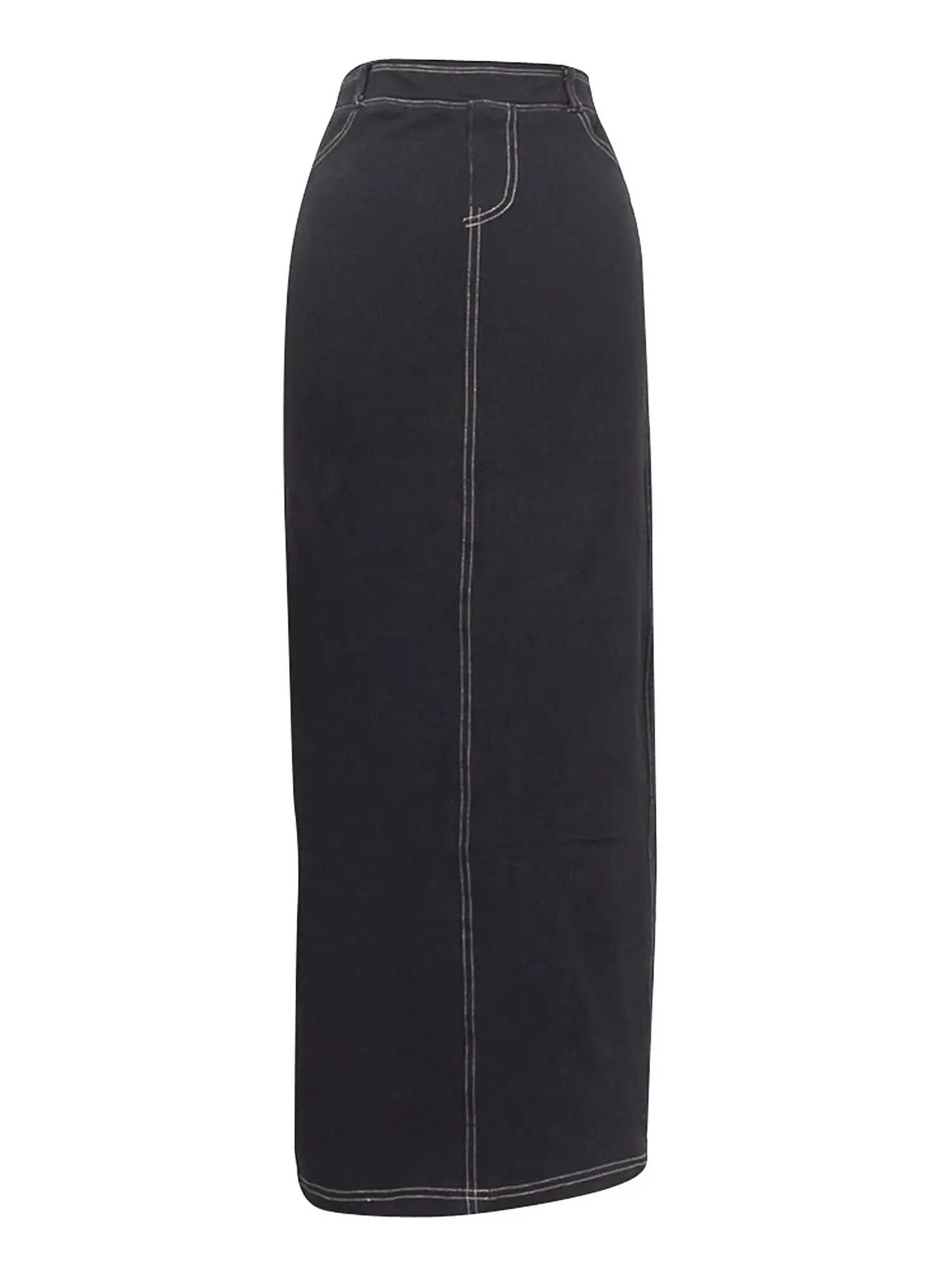 Hard Tail Long Pocket Slit Skirt WJ-111
