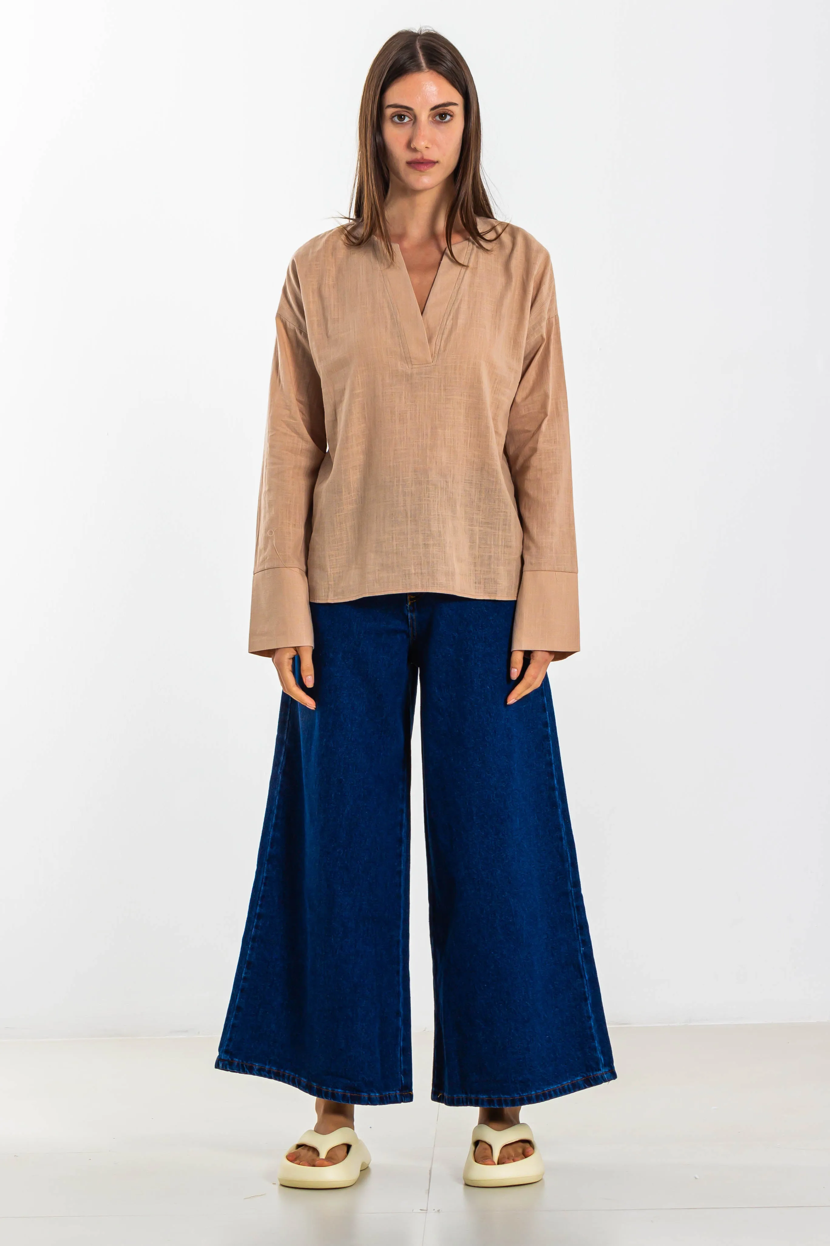 HIGH WAIST WIDE LEG JEANS