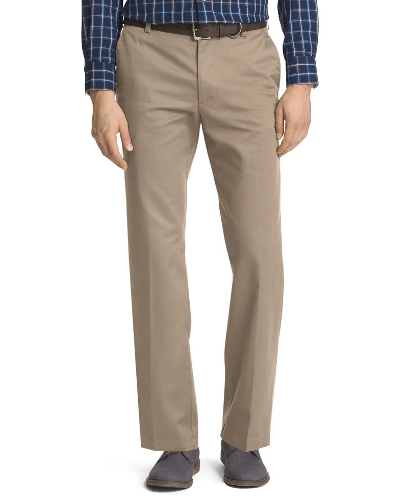 IZOD Mens American Flat Front Straight Fit Chino Pants