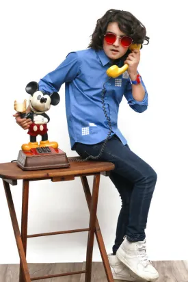 KID'S LIGHT BLUE CASUAL SHIRT