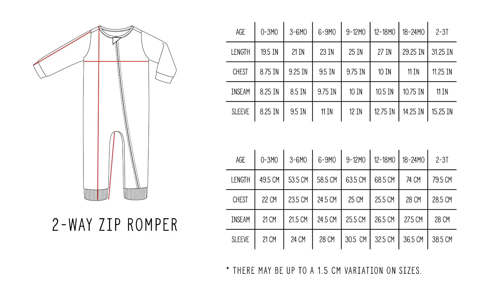 Little Bipsy - 2-Way Zip Romper in Kiwi