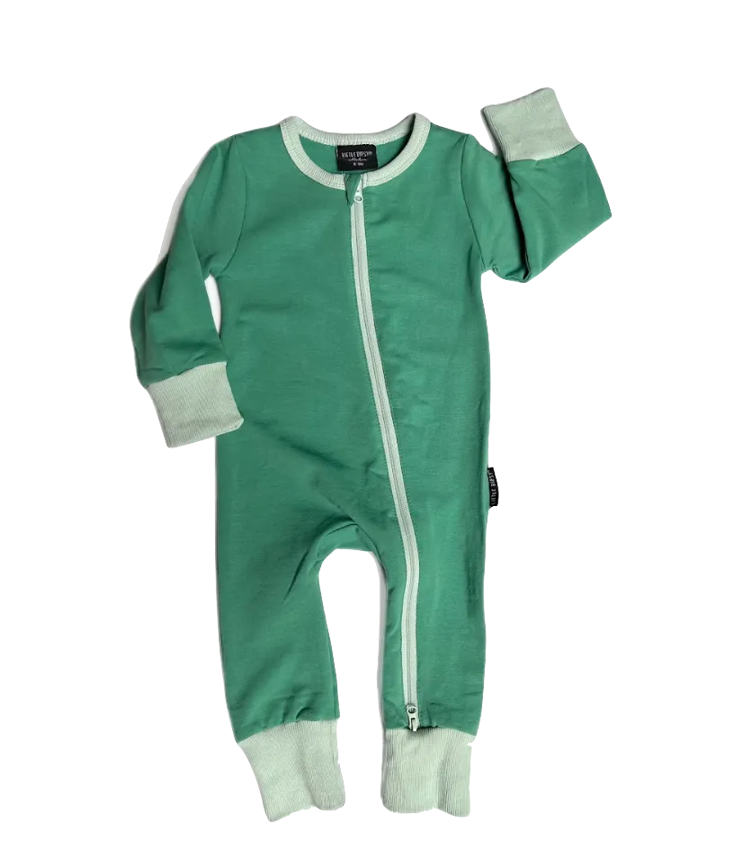 Little Bipsy - 2-Way Zip Romper in Kiwi