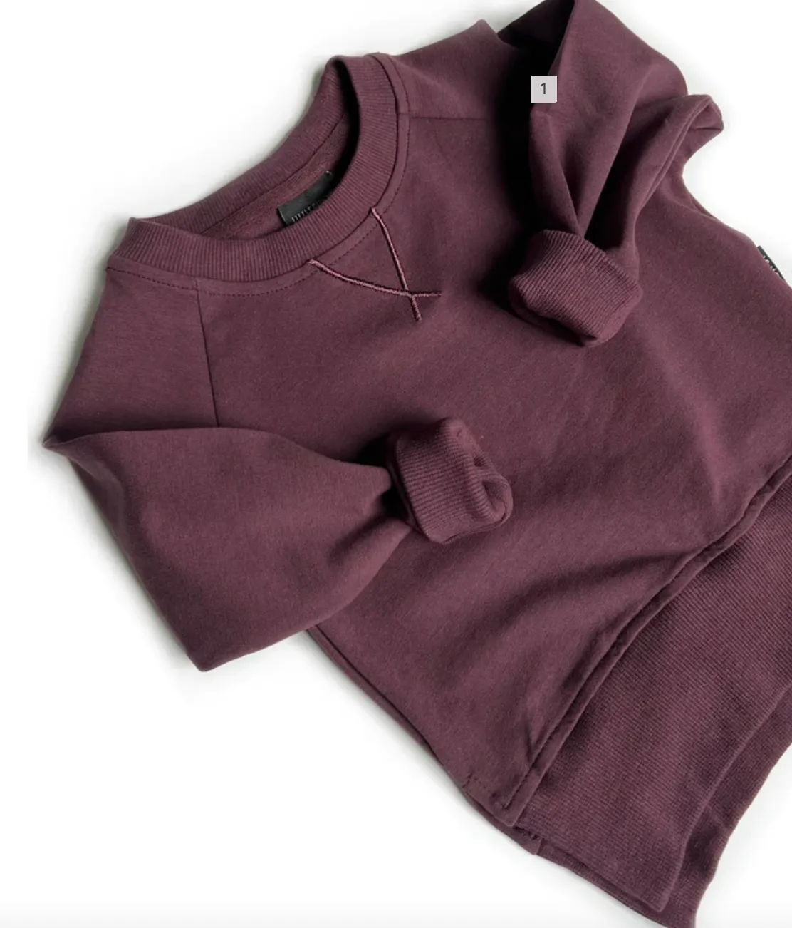 Little Bipsy - Pullover Sweatshirt in Black Cherry