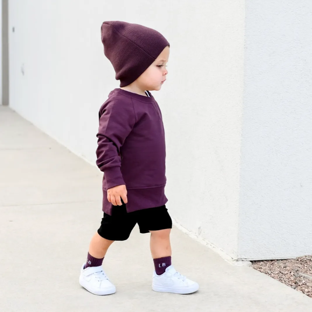 Little Bipsy - Pullover Sweatshirt in Black Cherry