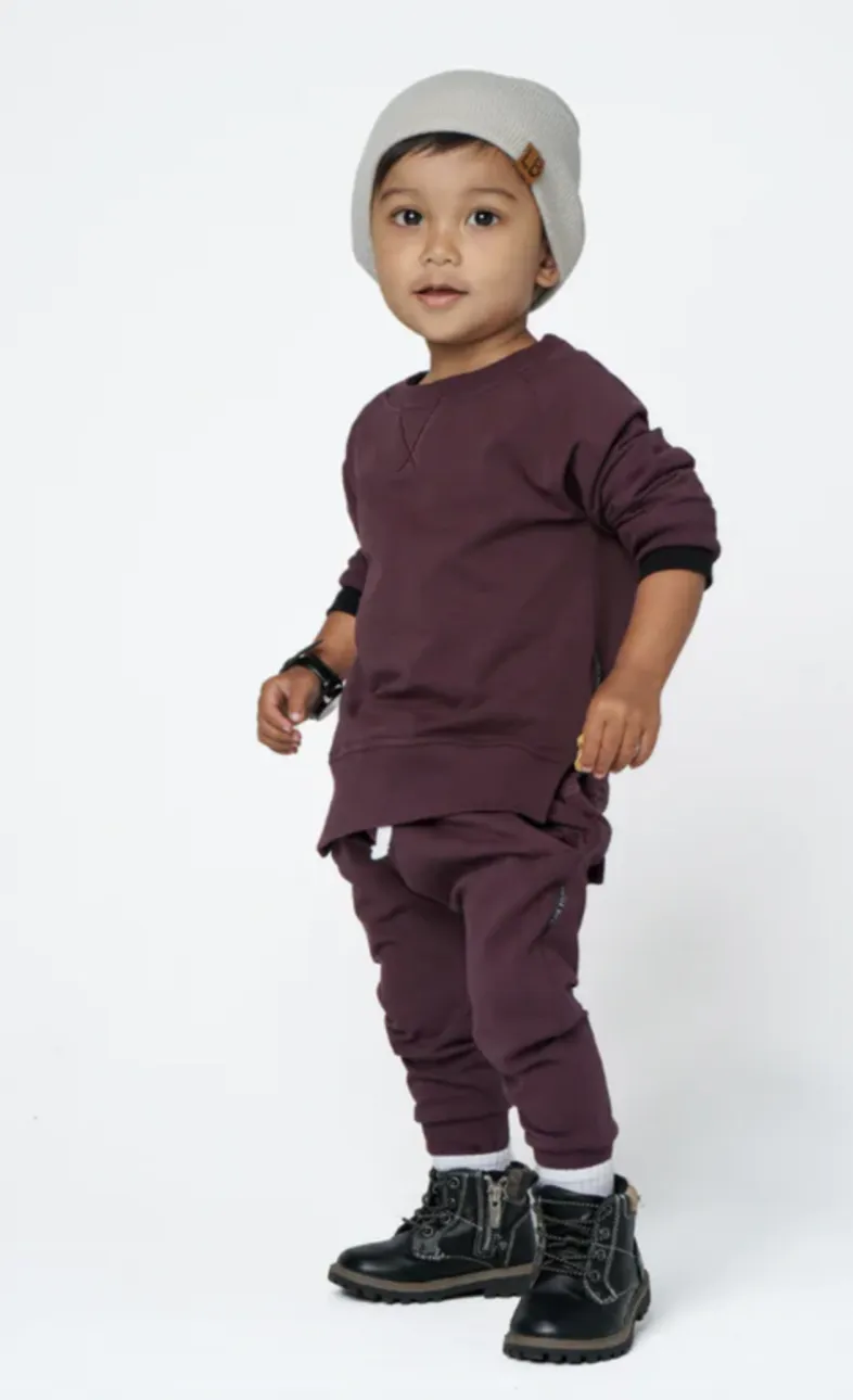 Little Bipsy - Pullover Sweatshirt in Black Cherry