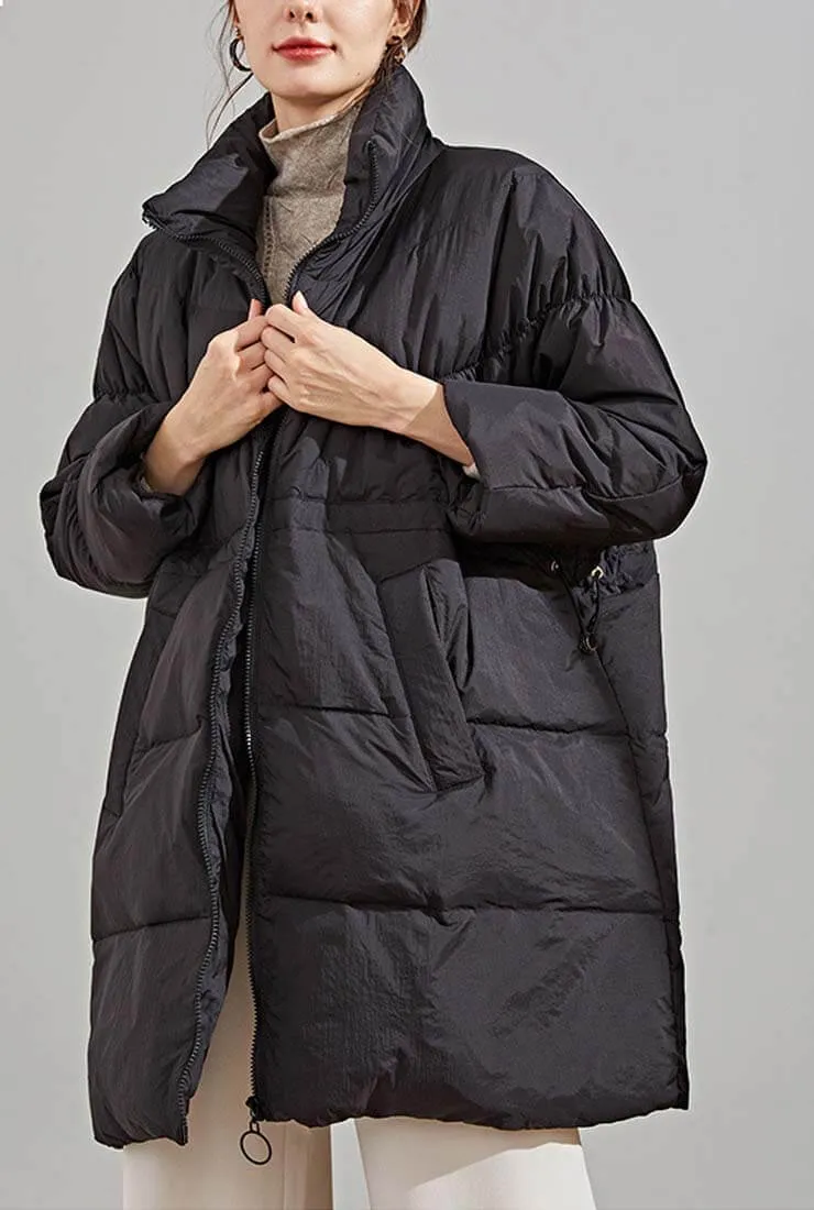 Loose Mid-Length Down Bubble Coat