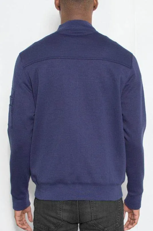 Mens Cotton Zip Up Light Weight Jacket