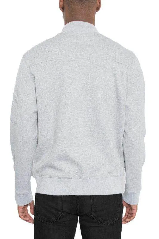 Mens Cotton Zip Up Light Weight Jacket