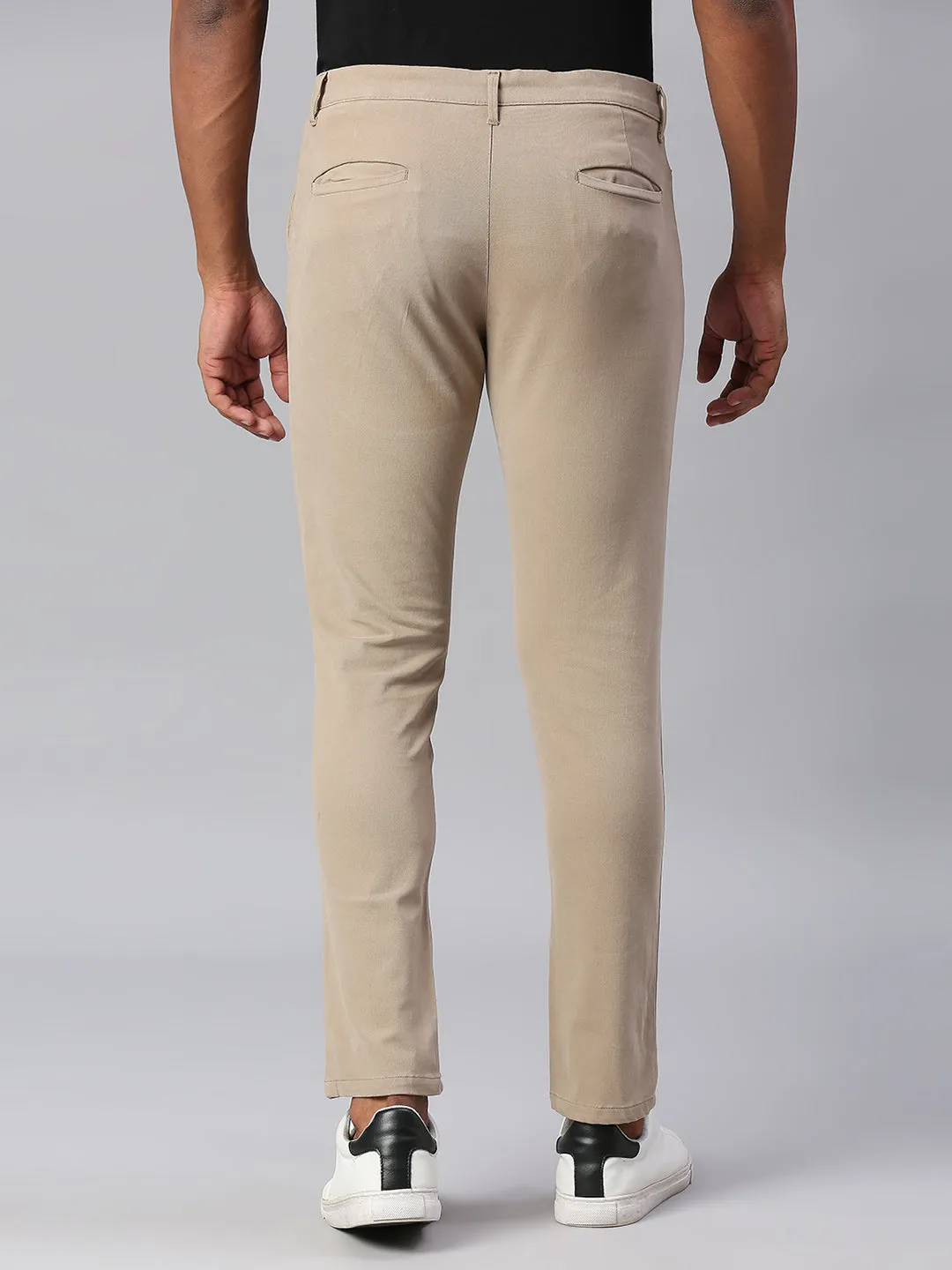 Men's Tapered Fit Cotton Chinos (Walnut)