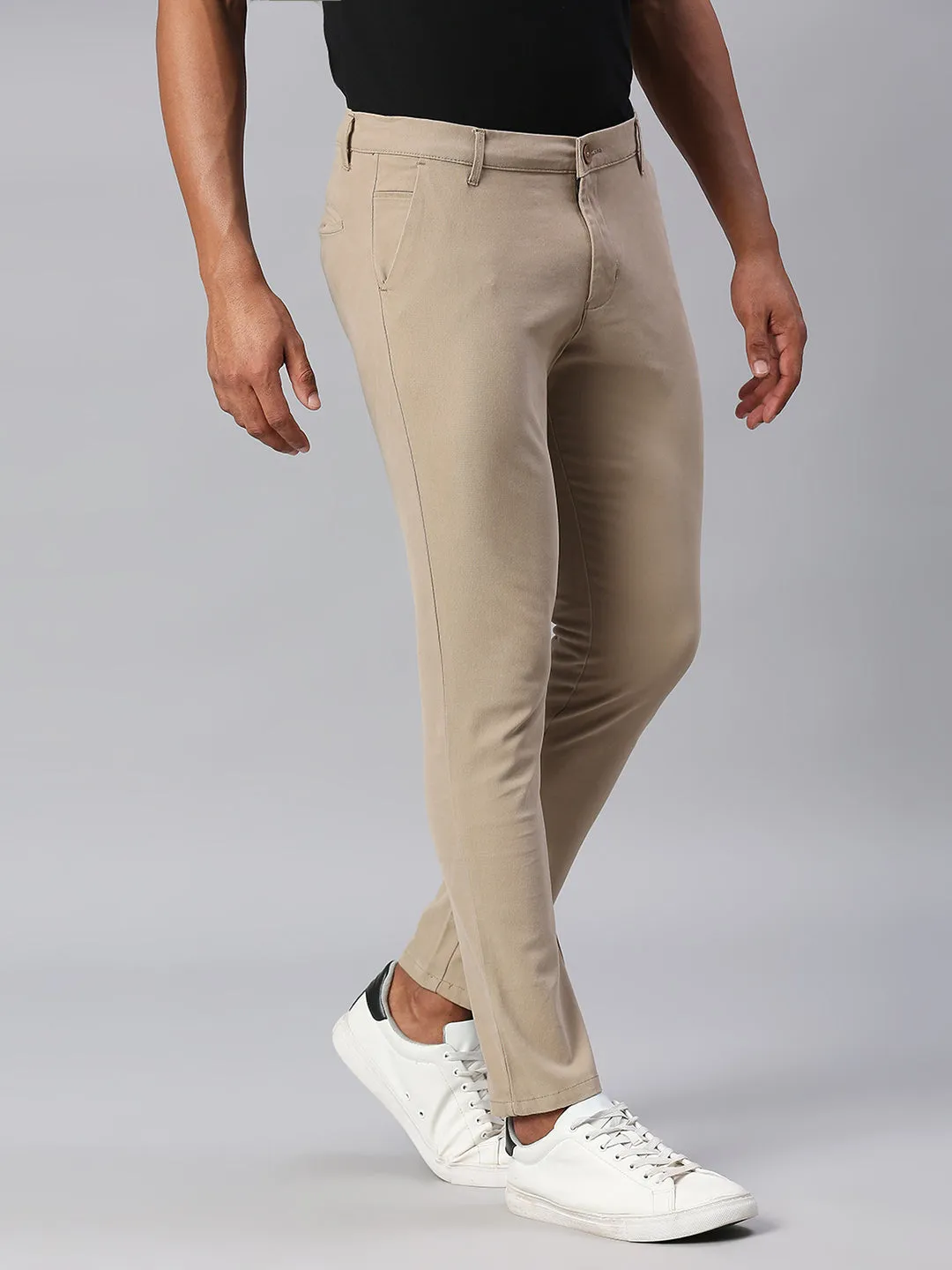 Men's Tapered Fit Cotton Chinos (Walnut)