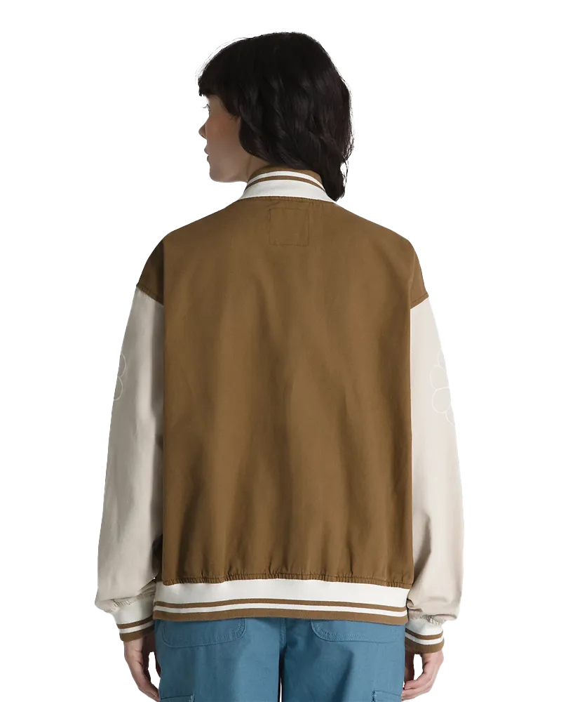 Music Lovers Club Bomber Jacket in Sepia