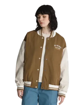 Music Lovers Club Bomber Jacket in Sepia