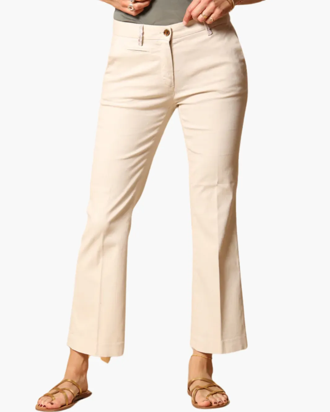 NEW YORK TRUMPET CHINO PANTS IN STUCCO