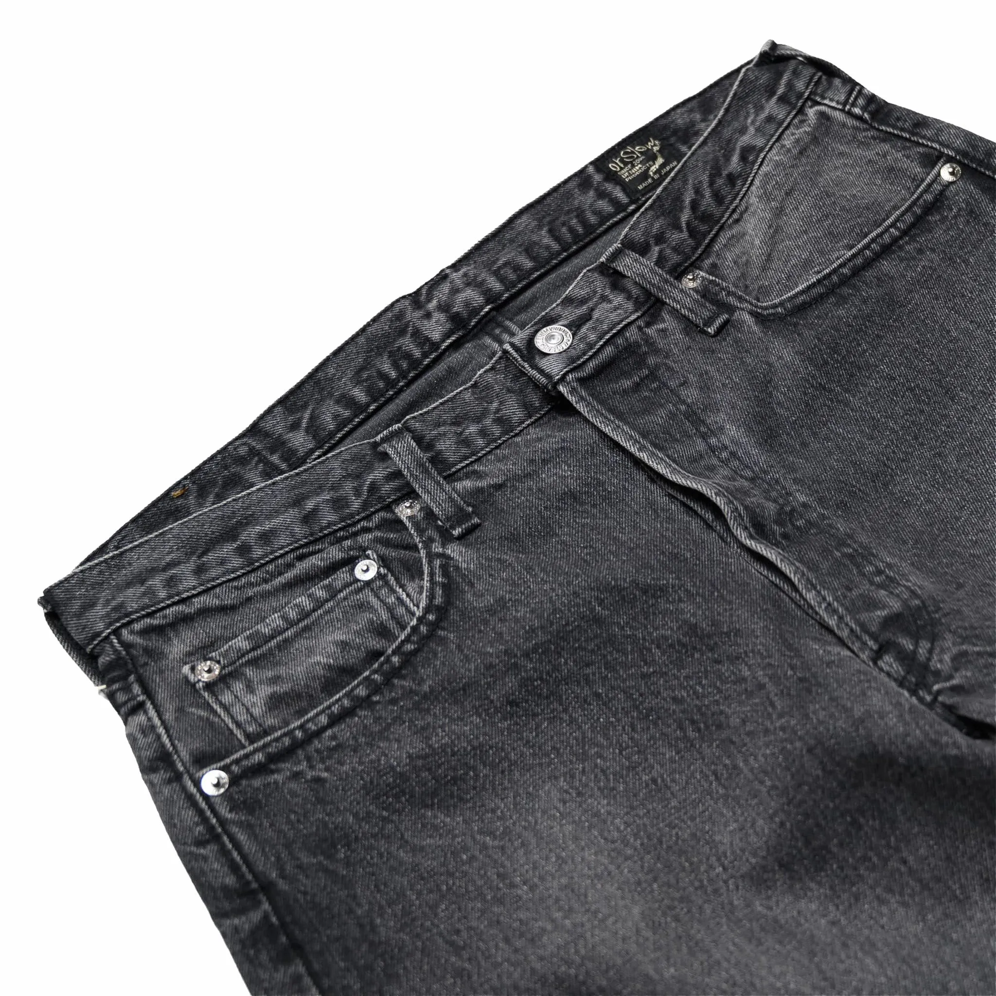 OrSlow 105 90's Black Denim - Standard Fit (Black Stone)