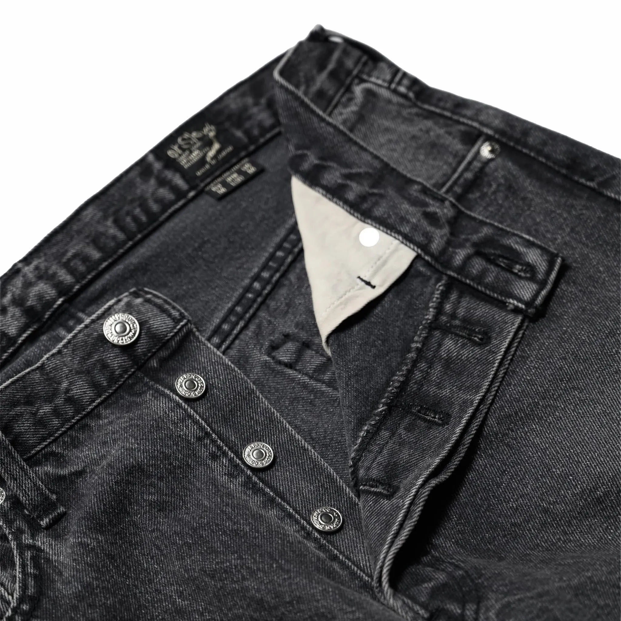 OrSlow 105 90's Black Denim - Standard Fit (Black Stone)