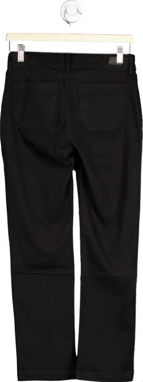 Paige Black mid-rise straight leg Mayslie Jeans UK W30