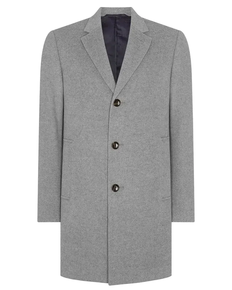 Quinn Twill Overcoat - Grey