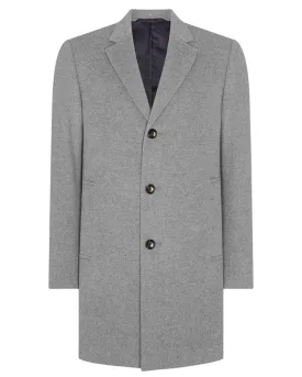 Quinn Twill Overcoat - Grey