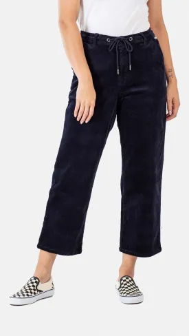Reflex Women Loose Chino Corduroy - Navy