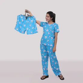 Stylish Printed Night Suit 3 Piece Combo
