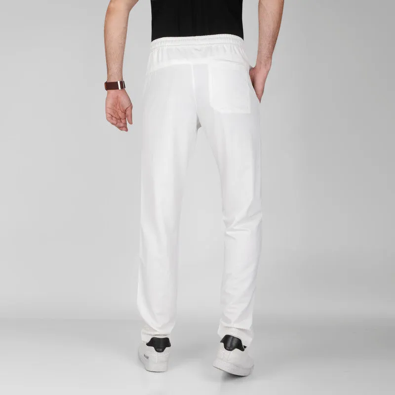 TENCEL-Linen Elastic Waist Pants  -   WHITE