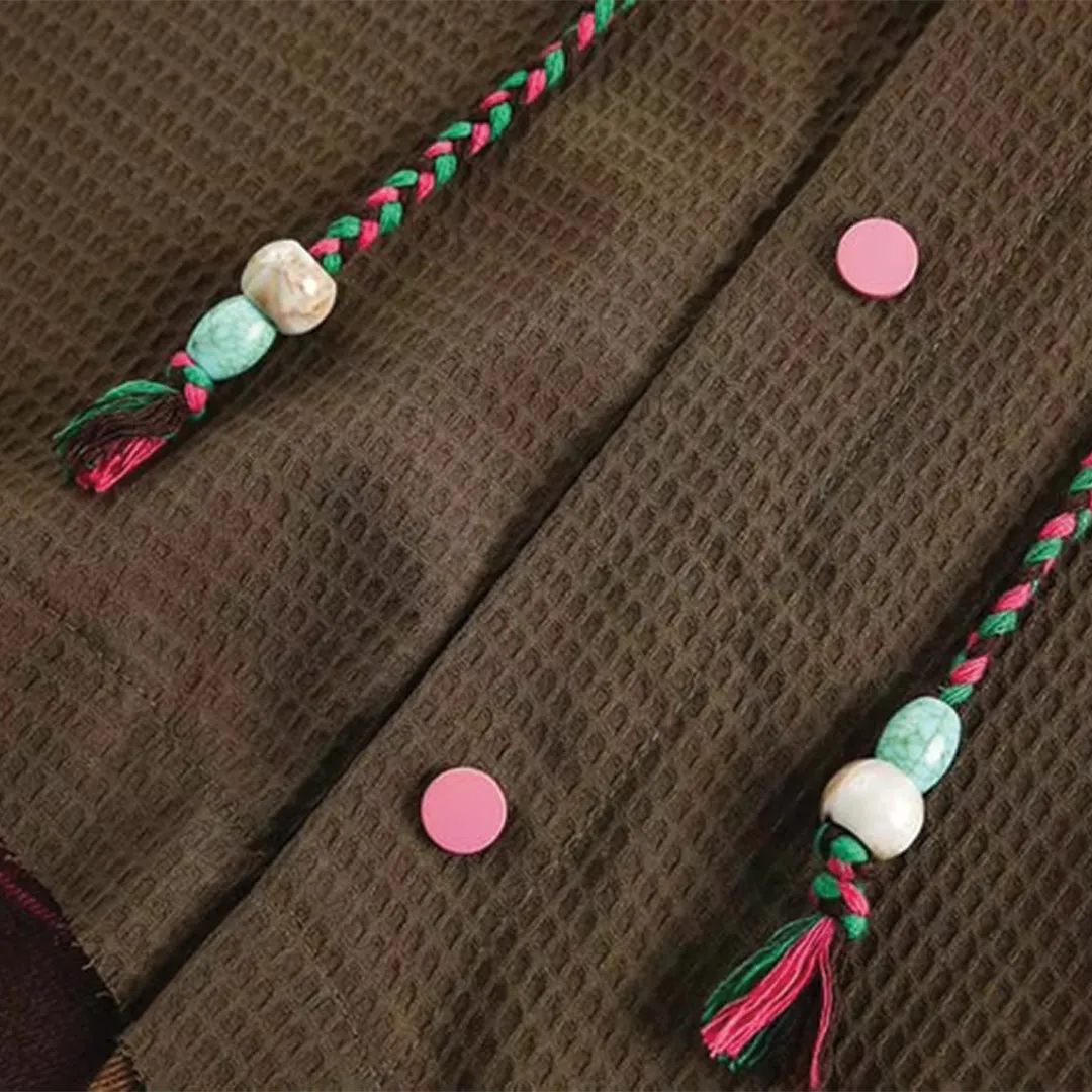 Vintage Waffle Plaid Hoodie