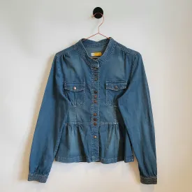 Vintage Y2K Boho Western Denim Shirt | Size 10