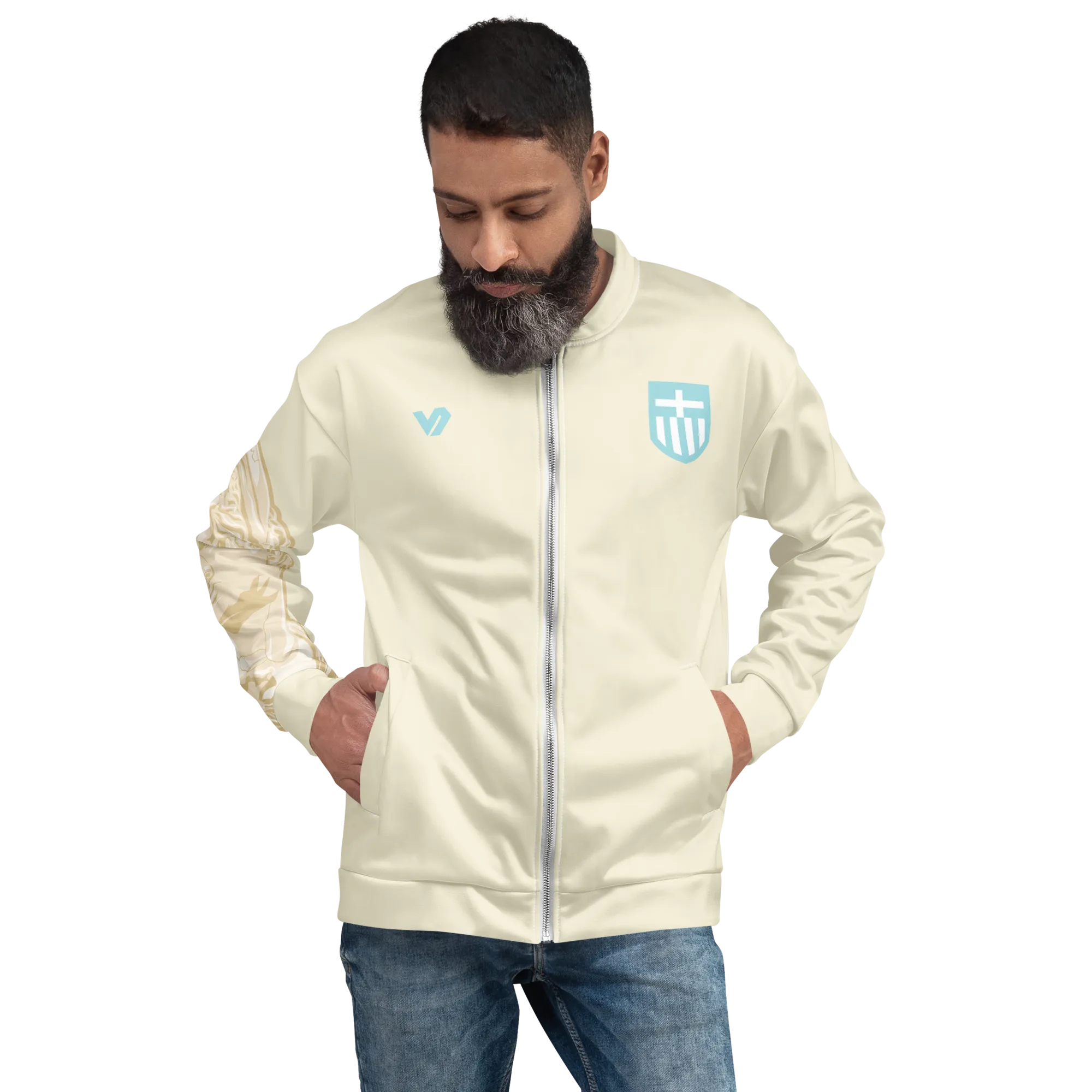 VOSRIO Hellas Athletic Unisex Bomber Jacket