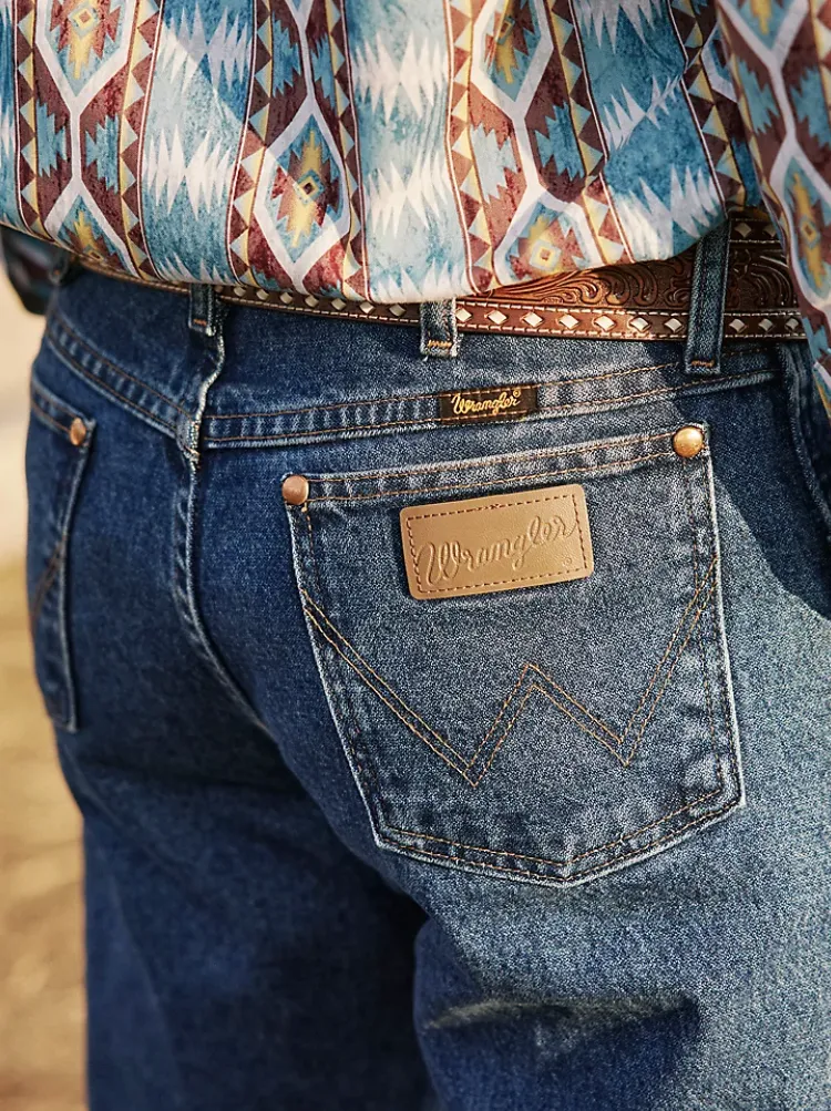 Wrangler Mens Cowboy Cut Original Fit Jeans Stonewashed Style 13MWZGK